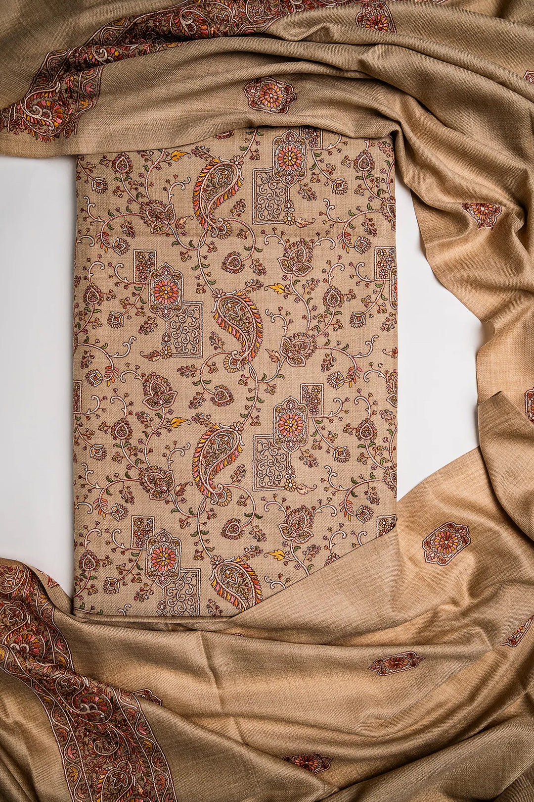 Mahima Embroidered Unstitched Suit With Zari