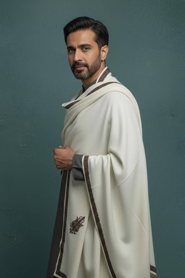 Multihead Embroidered Shawl for Men