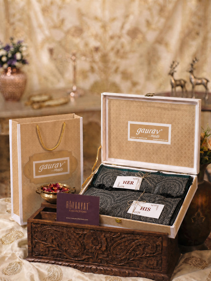 Modern Palla Design - His & Her Stole Set
