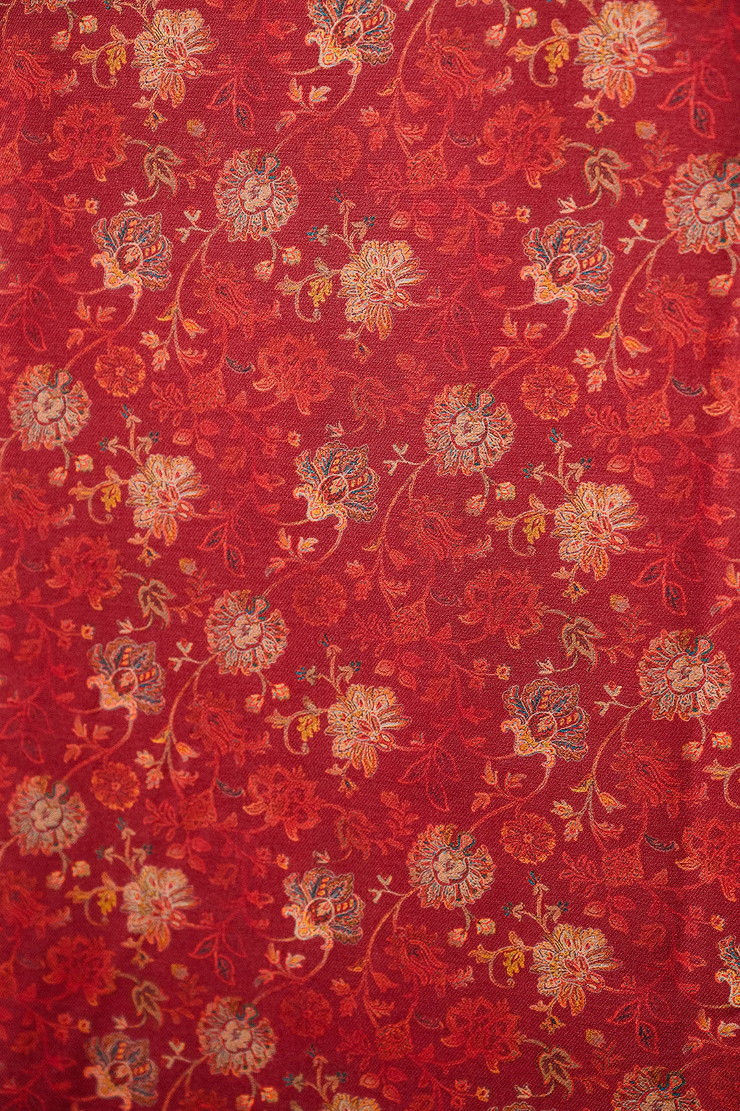 Floral Panel Style Unstitched Suit With Reversible Dupatta