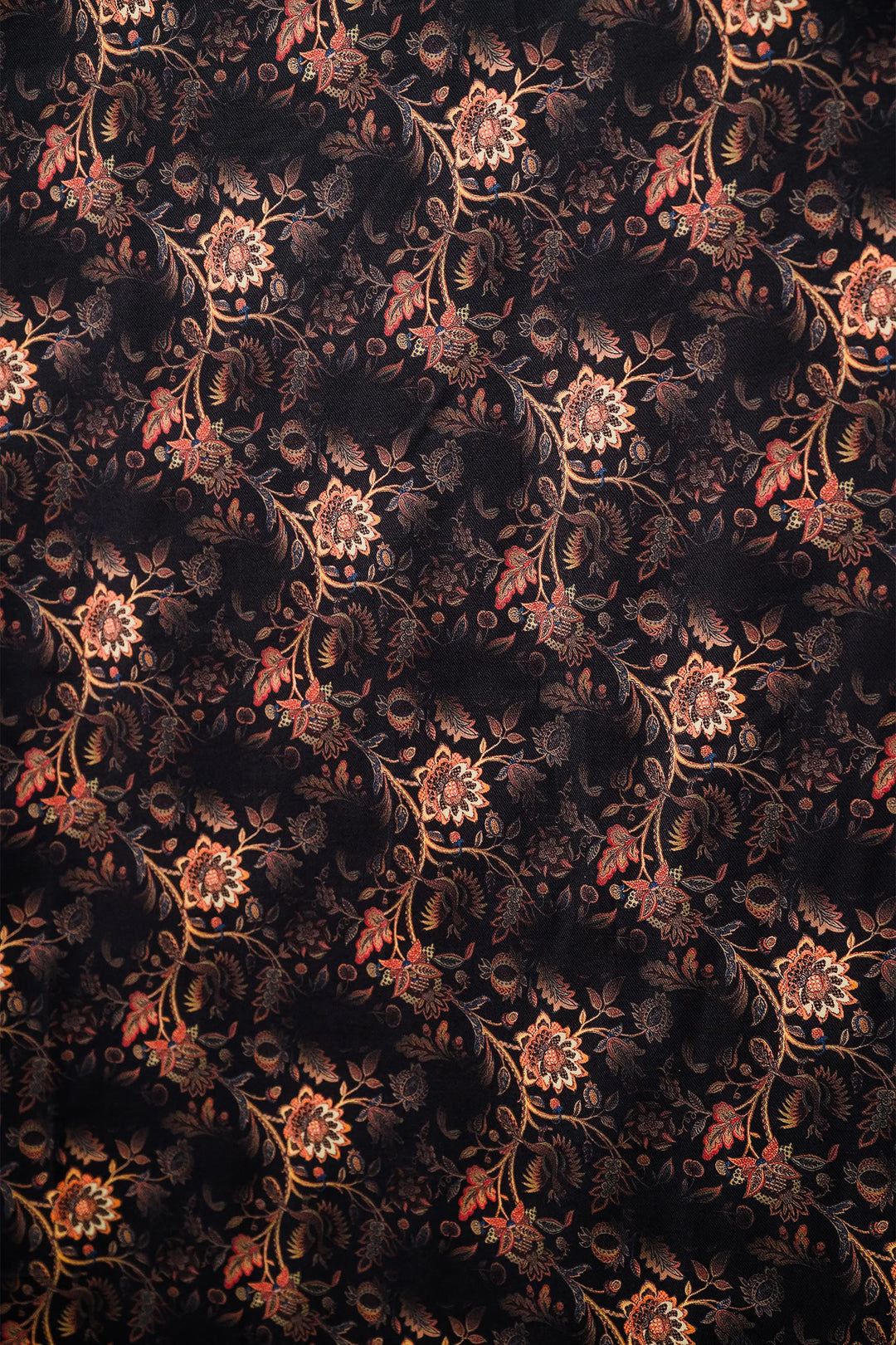 Traditional Pallu Unstitched Suit With Reversible Dupatta