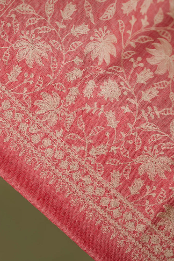 Priyanka Jaal Embroidered Unstitched Suit With Jaal Dupatta