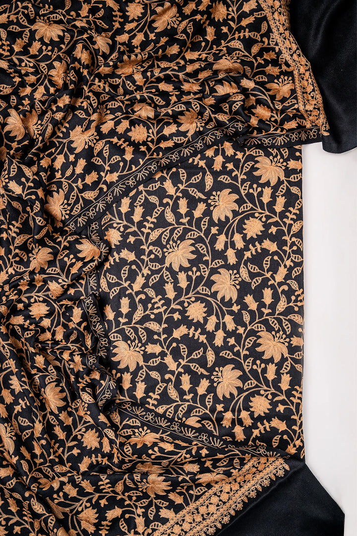 Priyanka Jaal Embroidered Unstitched Suit With Jaal Dupatta