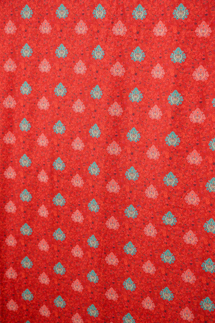 All Over Butti Style Unstitched Suit With Reversible Dupatta