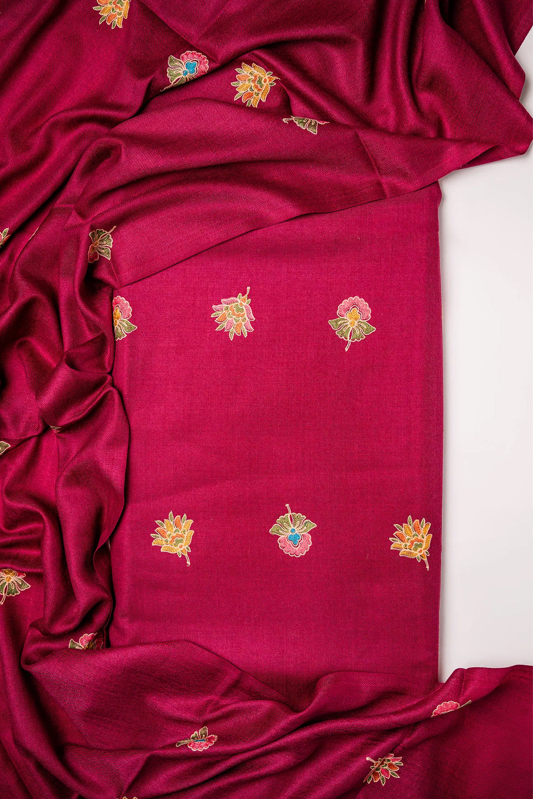 Sonam Double Bordered Unstitched Suit With Buti Dupatta