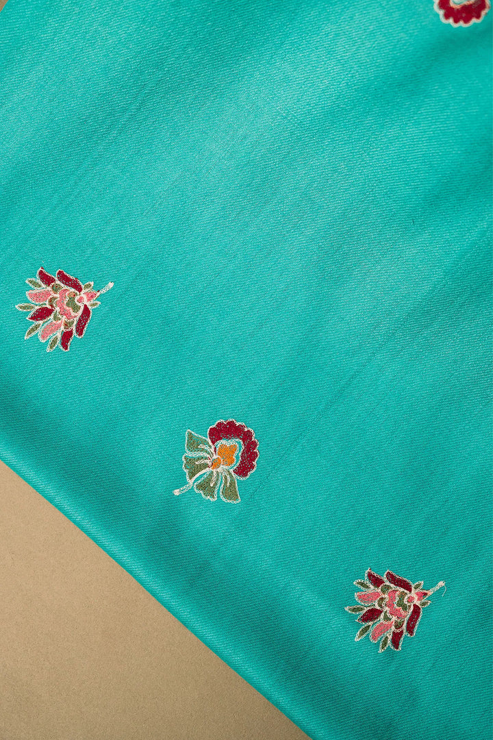 Sonam Double Bordered Unstitched Suit With Buti Dupatta