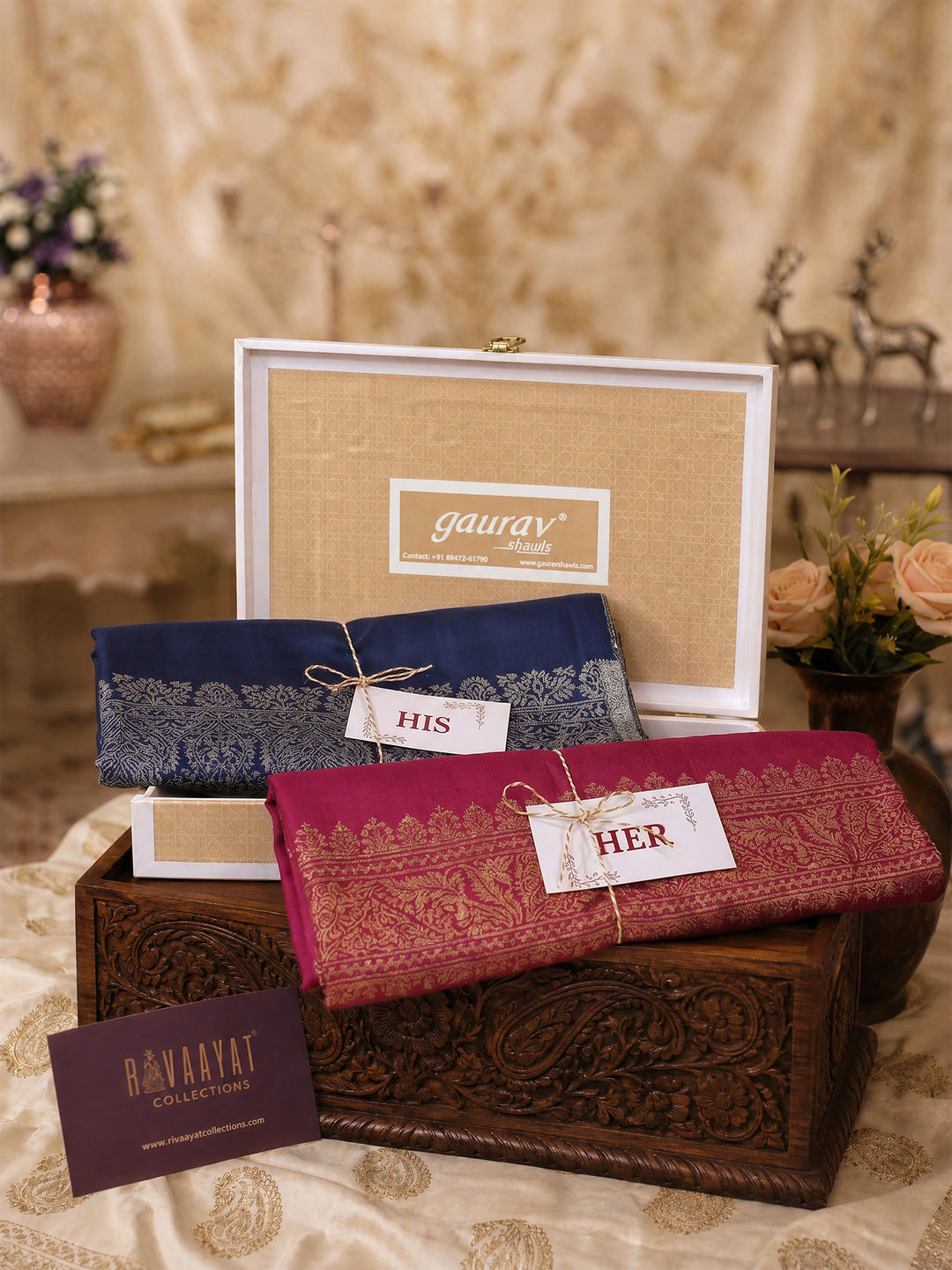 Zari Border Design - His & Her Set