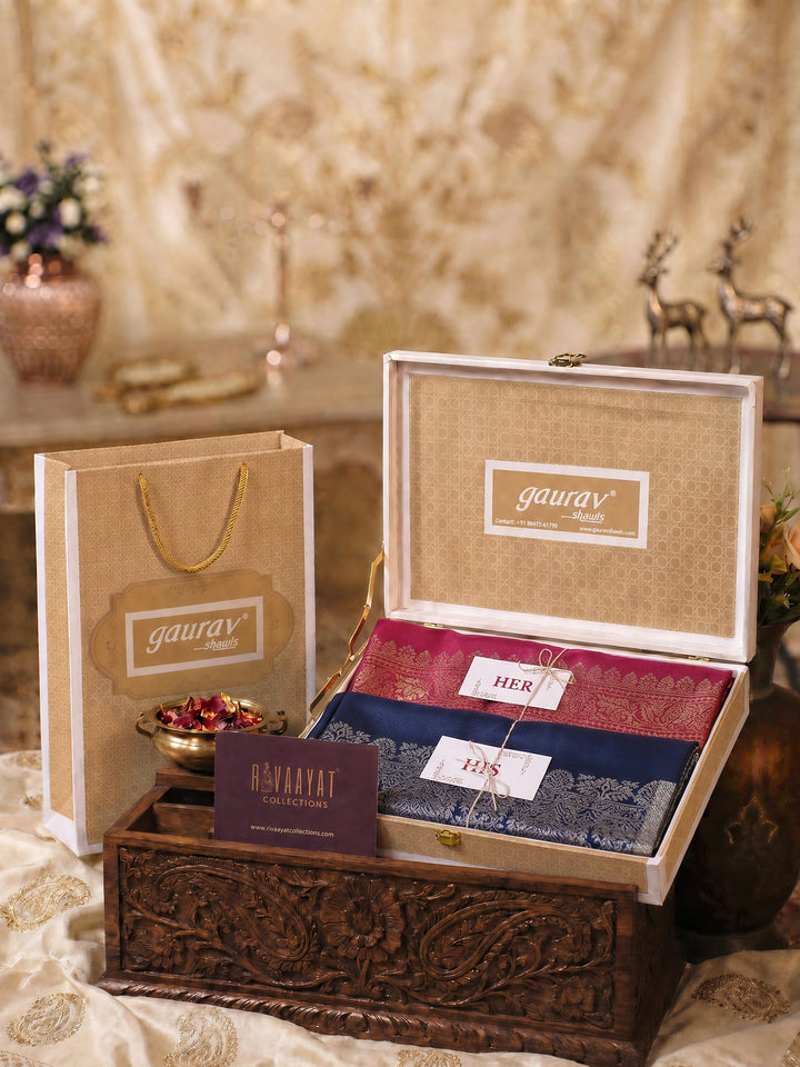 Zari Border Design - His & Her Set